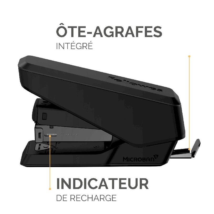 0043859776603-Fellowes - Agrafeuse LX840 EasyPress noire avec Microban® - capacité de 25 feuilles - de-P_405124144_2-1