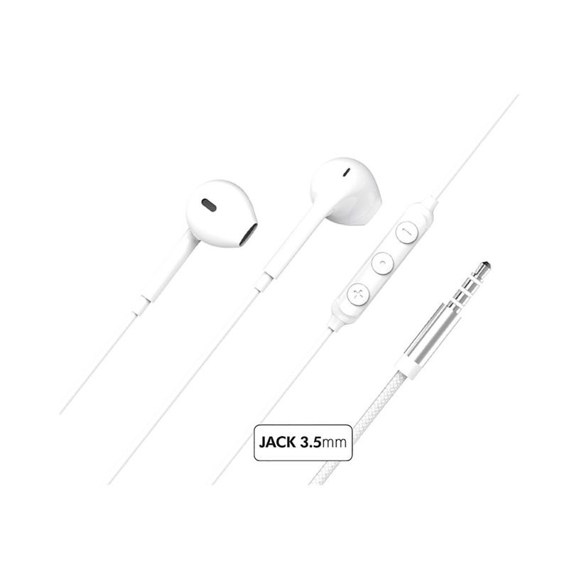 3571211481287-Force Play - Kit main libre - écouteurs filaire avec micro et prise Jack 3.5Mm- blanc-P_405125276_1-0