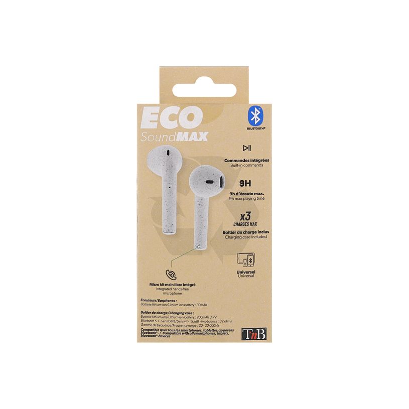 3303170108048-T'nB ECO - Kit main libre - écouteur sans fil bluetooth - blanc-P_405131524_6-5