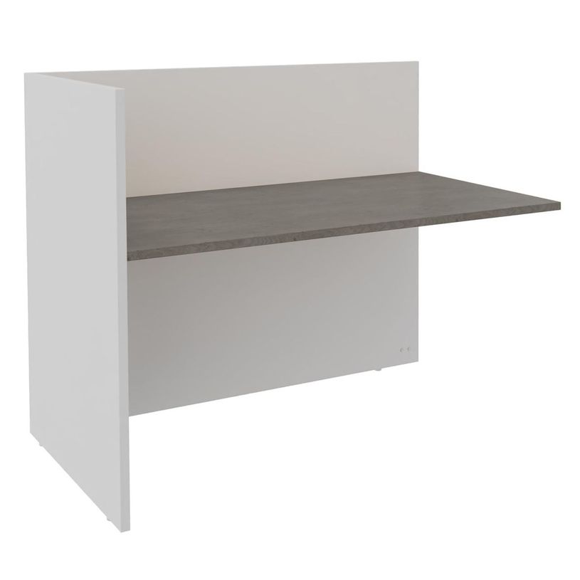 3253310208025-Banque d'accueil Module de départ haut OLA - L82,5 x H112 x P82,5 cm - structure blanc pe-P_405132512_1-0
