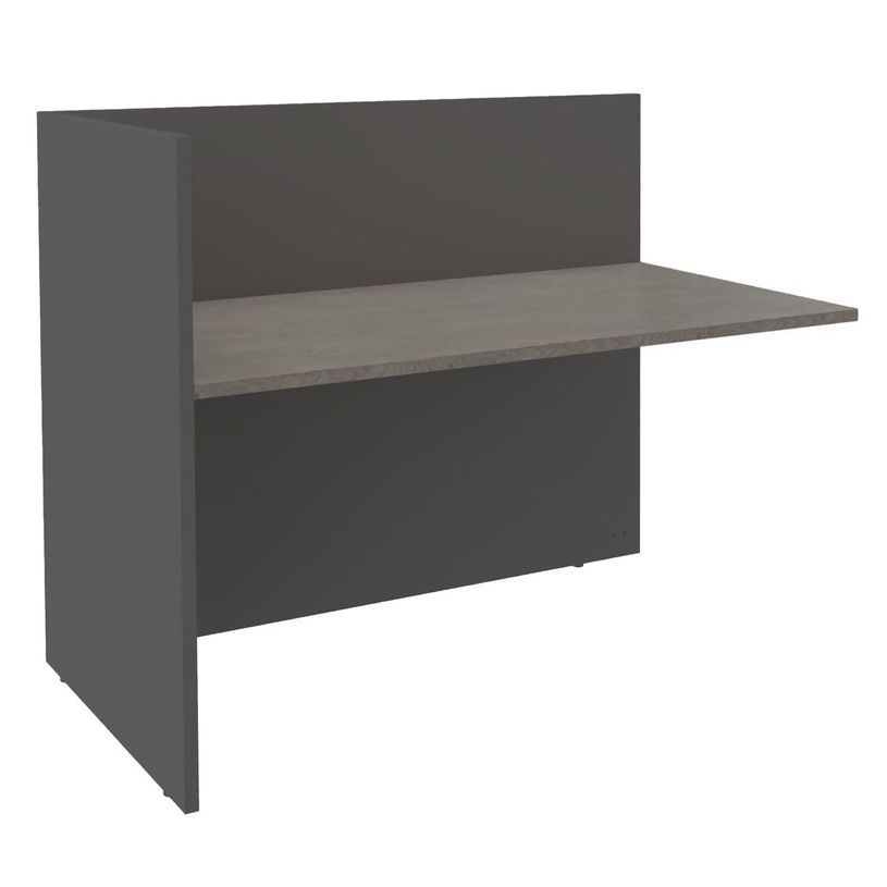 3253310272699-Banque d'accueil Module de départ haut OLA - L162,5 x H112 x P82,5 cm - structure carbone-P_405132535_1-0