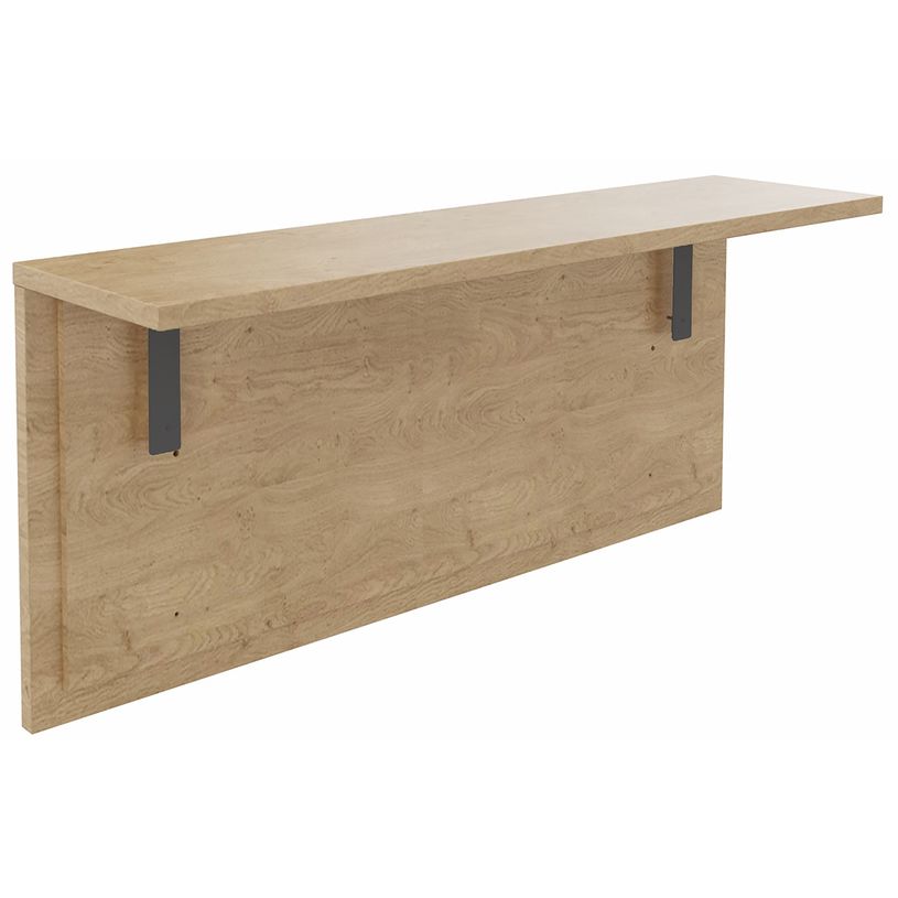 3253310266179-Tablette pour banque d'accueil OLA - réglable en hauteur - L120 x P30 cm - equerre carbone (A positionner sur module haut ou reto-P_405132727_1-0