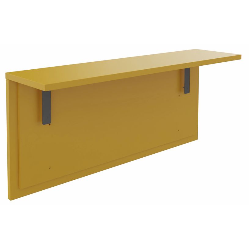 3253310284616-Tablette pour banque d'accueil OLA - réglable en hauteur - L120 x P30 cm - equerre carbone (A positionner sur module haut ou ret-P_405132731_1-0