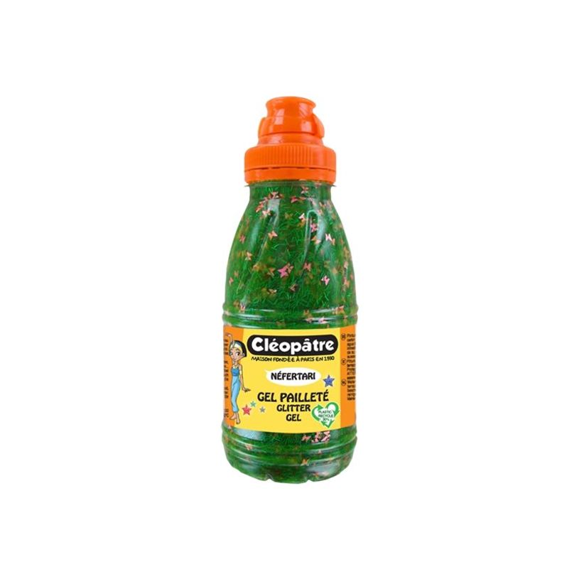 3134725013896-Cléopâtre NÉFERTARI - Gel pailleté - vert pré - 250 ml-P_405132768_1-0