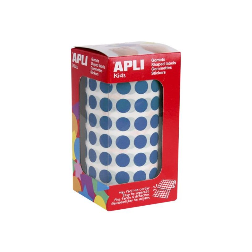 8410782048527-Apli kids - Rouleau de 5192 gommettes rondes - diamètre 10,5 mm - bleu-P_405134873_1-0