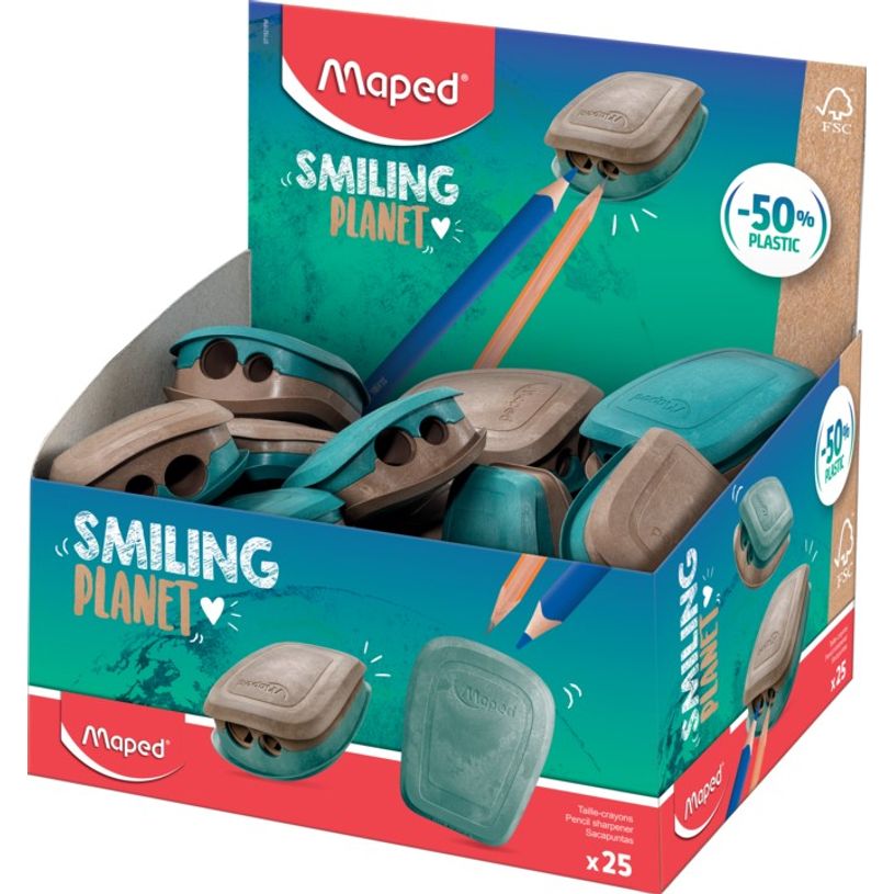 3154140715212-Maped Smiling Planet - Taille-crayons Pulse - 2 trous - bois-P_405137035_1-2