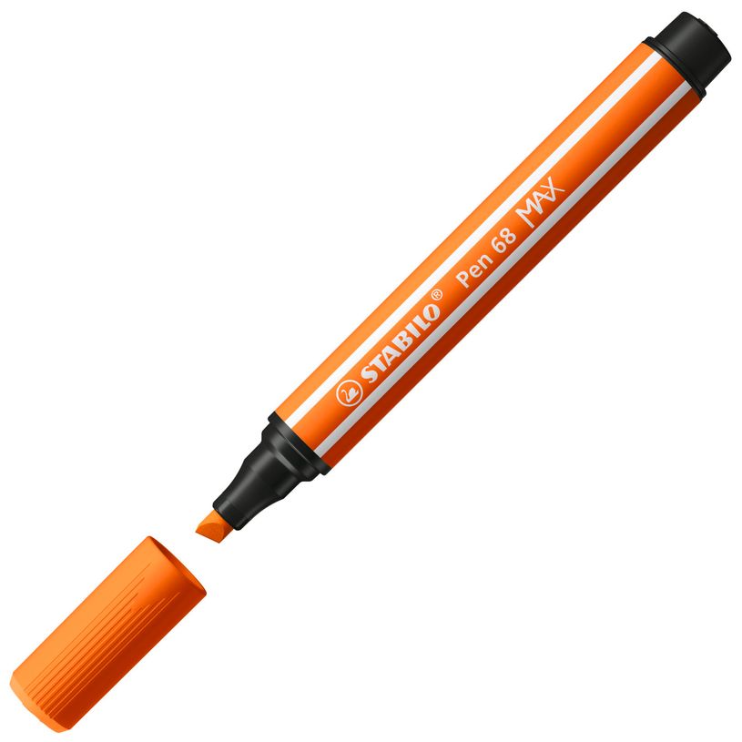 4006381569514-STABILO - Feutre de dessin pointe large biseautée - orange foncé-P_405137351_2-1