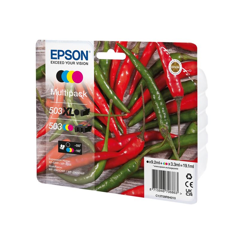 8715946706863-Epson 503/503 XL Multipack - pack de 4 - noir, jaune, cyan, magenta - cartouche d'encre d'-P_405139300_1-0