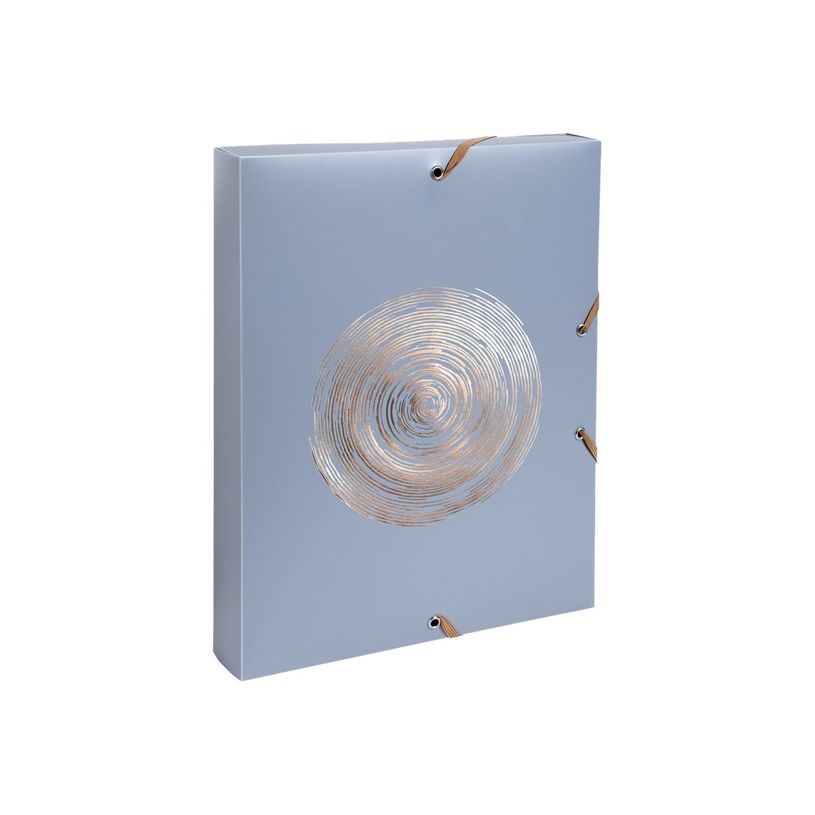 3130630598909-Exacompta Ellipse - Boîte de classement en polypropylène recyclé - Dos 40 mm - Pour 350 feuilles - timbre en or rose - g-P_405143891_1-0