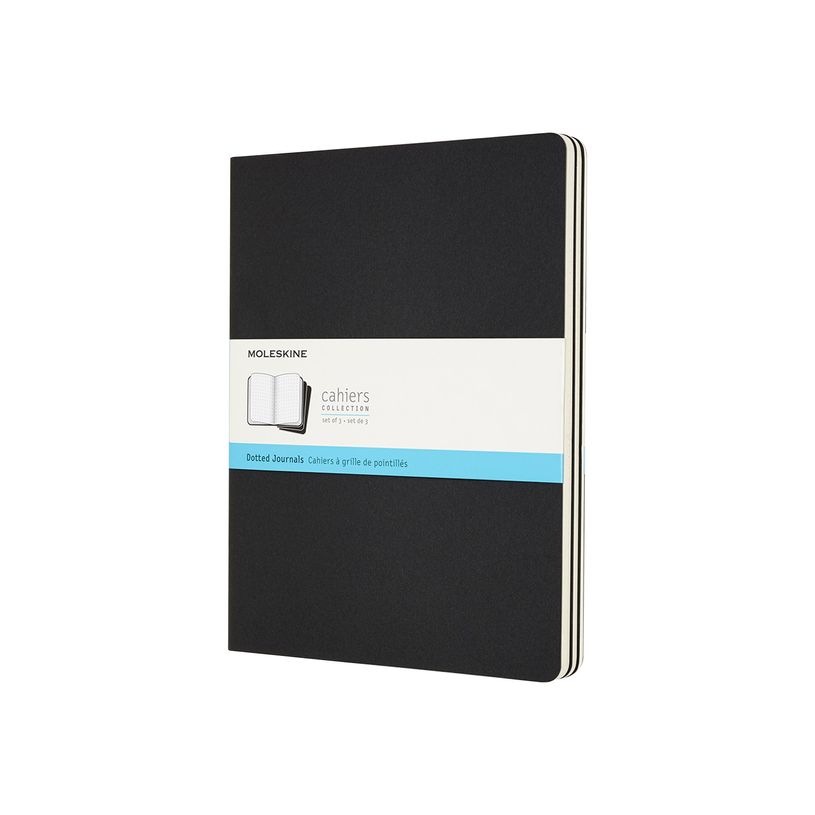 8058341719220-Moleskine Cahier journal - 3 cahier de notes - 19 x 25 cm - pointillé - noir-P_405145284_3-2