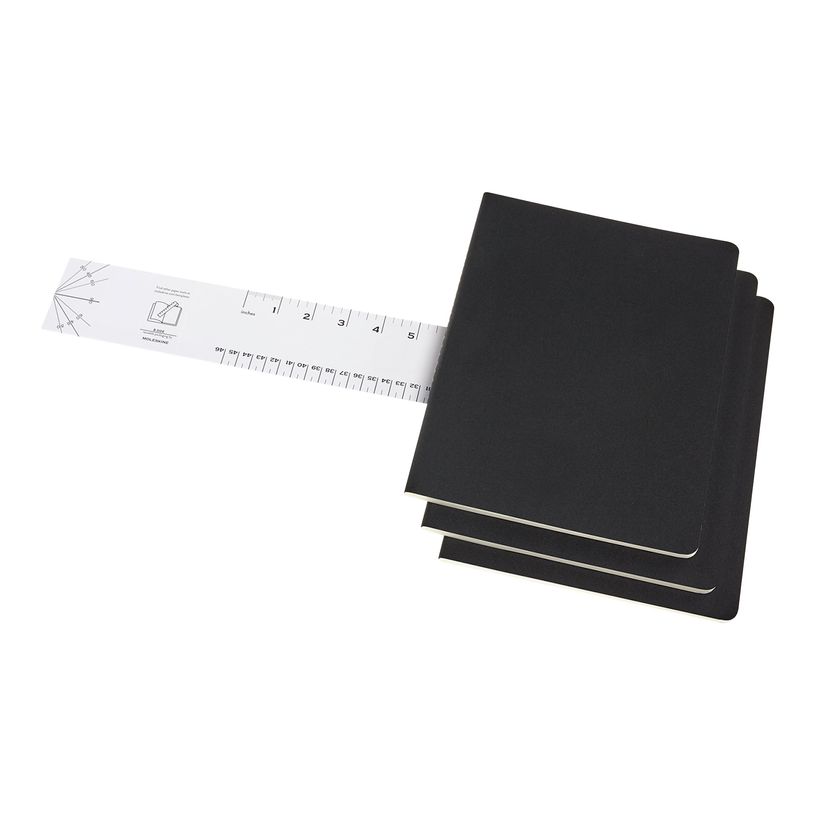 8058341719220-Moleskine Cahier journal - 3 cahier de notes - 19 x 25 cm - pointillé - noir-P_405145284_4-3