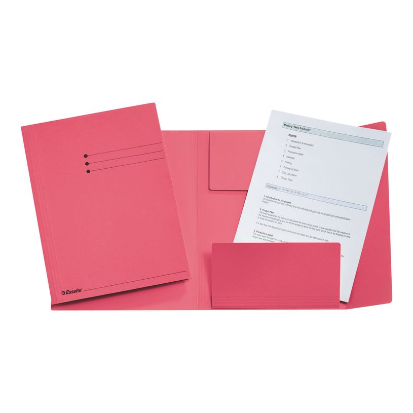 5411313604772-Esselte - Chemise à 3 rabats - A4 - Pour 250 feuilles - rouge-P_405145683_1-0
