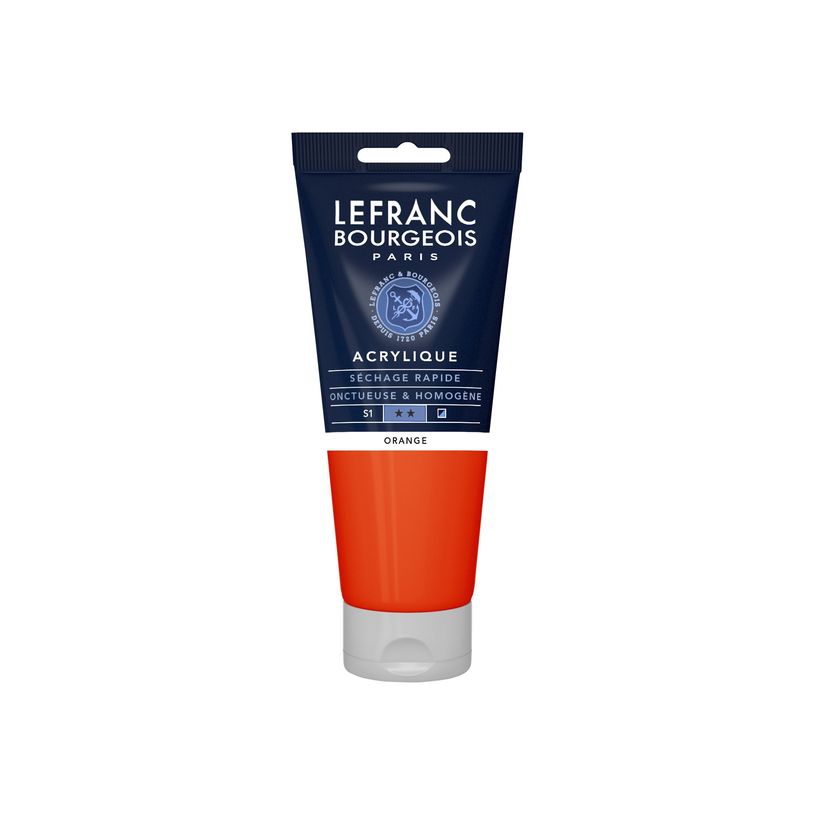 3013643004011-Lefranc Bourgeois - Peinture acrylique - orange - 200 ml-P_405146475_1-0