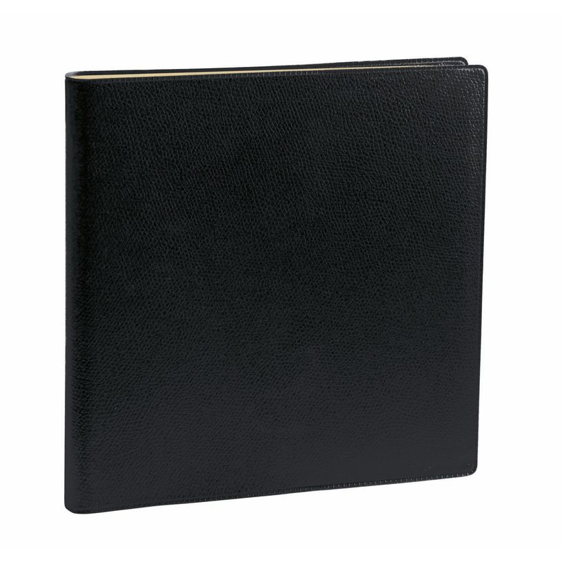3371010161423-Agenda spiralé Impala Note 16 avec répertoire - 1 semaine sur 2 pages - 16 x 16 cm - noir - Quo Vadis--0
