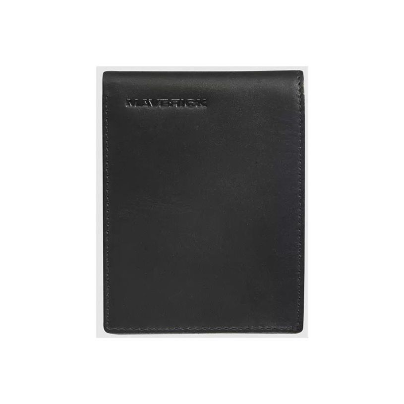 5413082195628-Maverick All Black - Portefeuille - portefeuille RFID compact avec fermeture éclair - cuir de vachette pleine-P_405151767_1-0