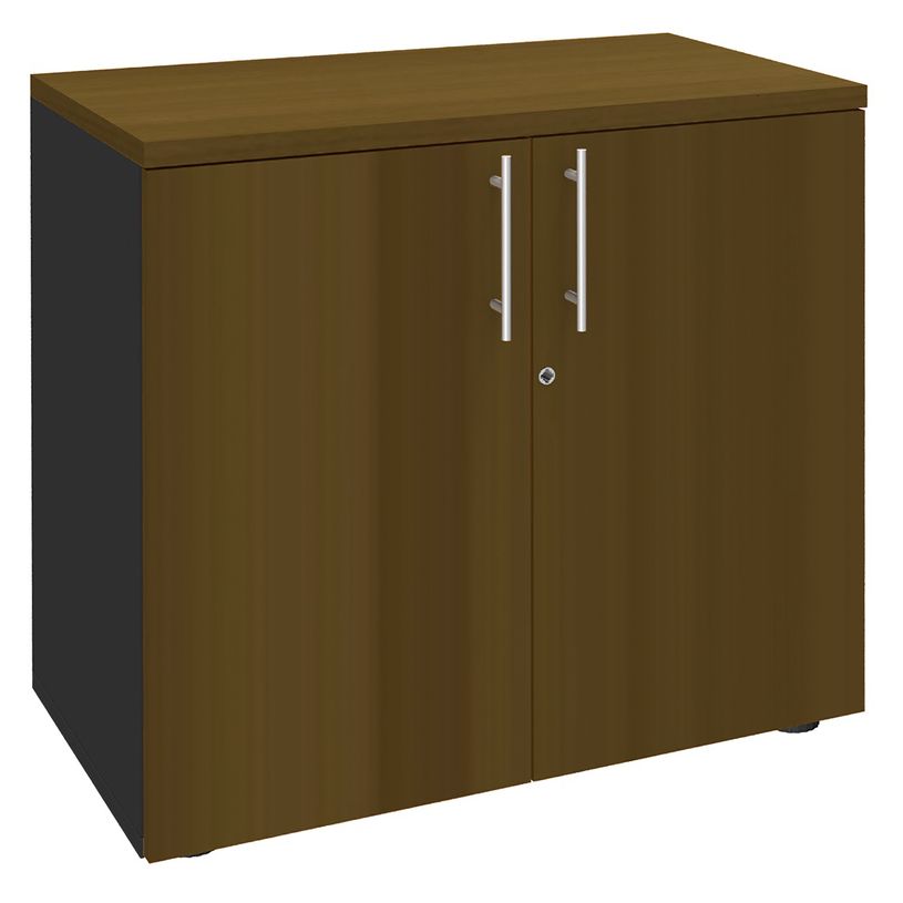 3253310268753-Armoire basse EXPRIM/LOFTER/LEVEL - H72 x L80 x P47 - 2 portes - Corps Anthracite - Dessus-P_405152128_1-0