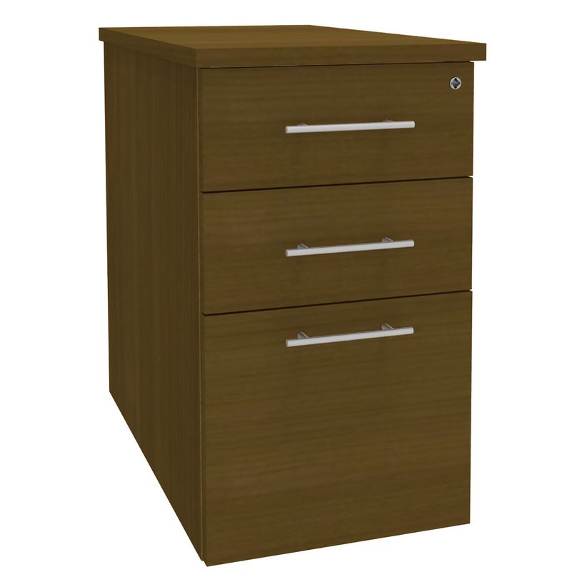 3253310360693-Caisson bout de bureau EXPRIM/LOFTER - L47 x P80 cm - imitation noyer-P_405152133_1-0