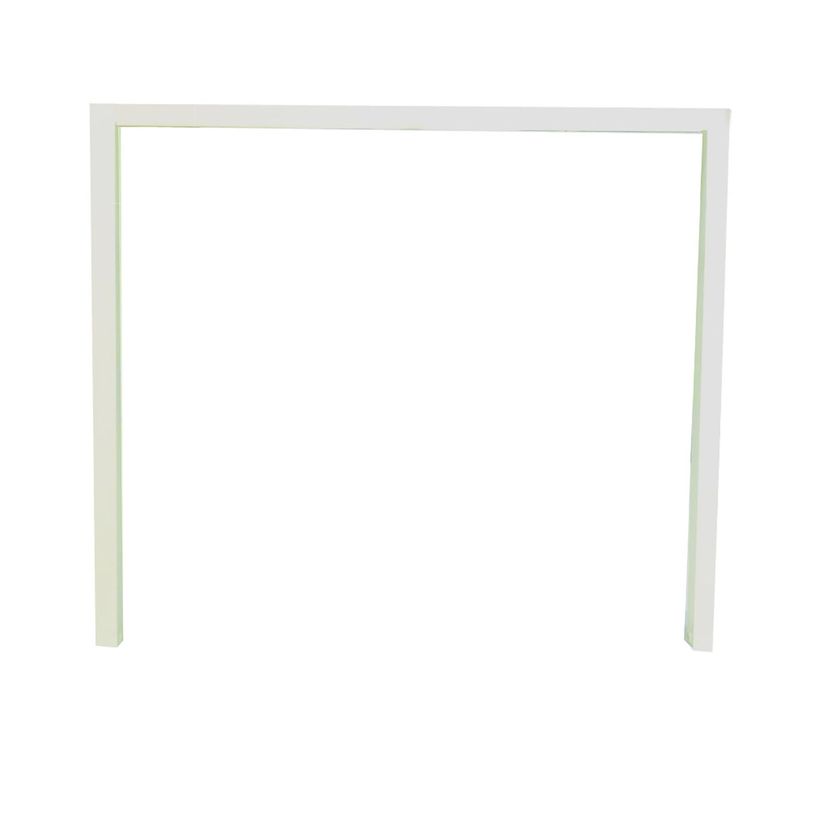 3253310426597-Bureau simple IRIS - L160 cm - Pieds blanc - plateau imitation noyer-P_405152212_2-1