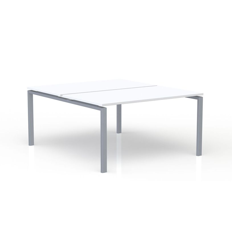 3617350005325-Bureau Bench CONECT - L180 x P165 cm - plateau blanc - pieds gris-P_405153710_1-0