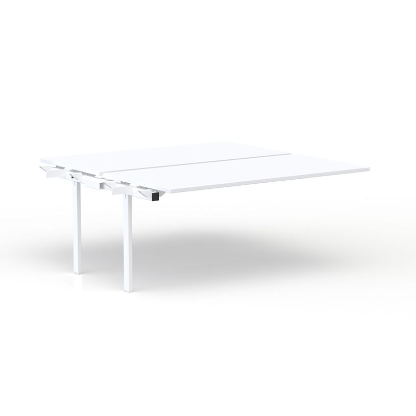 3617350005219-Bureau Bench CONECT - plan suivant - L140 x P165 cm - plateau blanc - pieds blancs-P_405153721_1-0