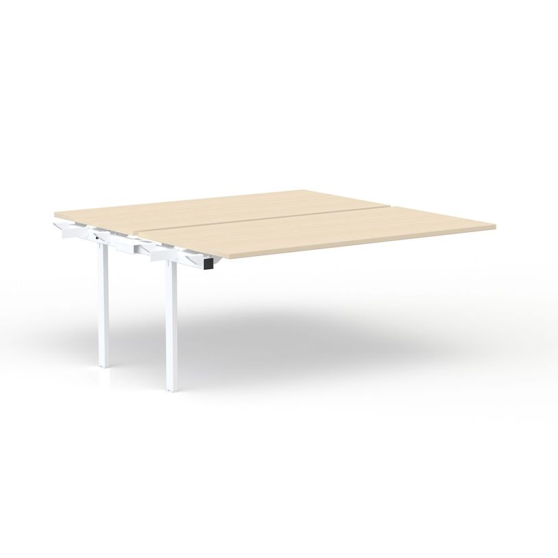 3617350005158-Bureau Bench CONECT - plan suivant - L160 x P165 cm - plateau imitation érable - pieds bl-P_405153727_1-0