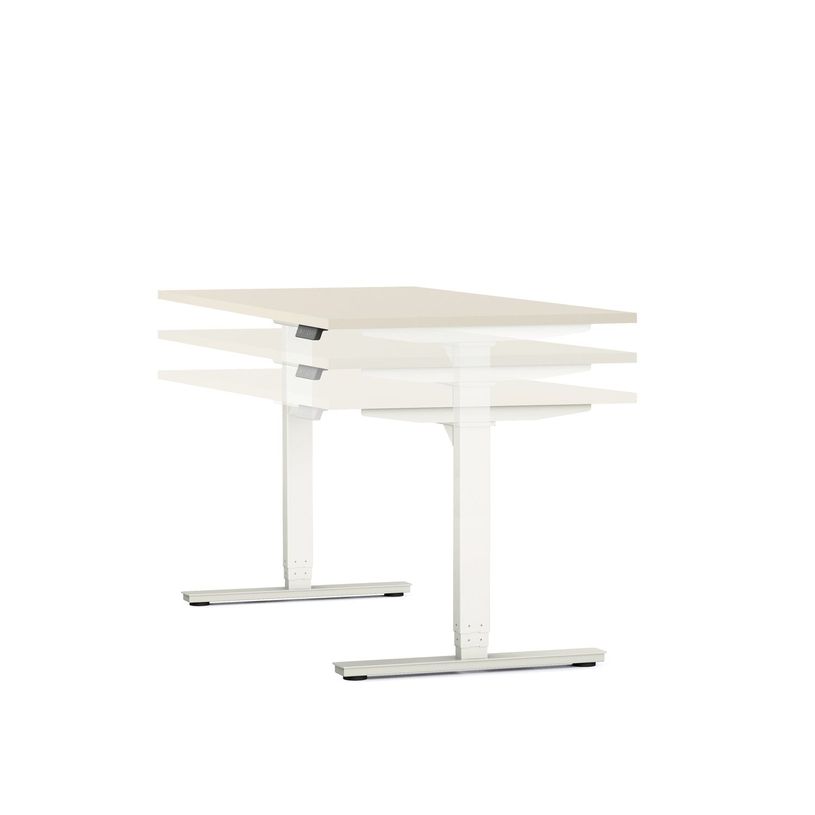 3617350004144-Table de réunion assis/debout AXEL - réglage électrique - L200 x P100 cm - plateau blan-P_405153808_2-1
