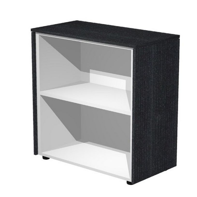 7331920003752-Armoire basse Flora - L82,8xP43xH81,4 cm - 1 étagère - frêne noir-P_405154428_1-0