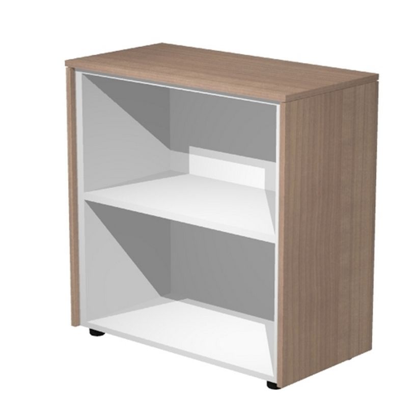 7331920003189-Armoire basse Flora - L82,8xP43xH81,4 cm - portes mélaminés - 1 étagère - merisier ara-P_405154457_2-1