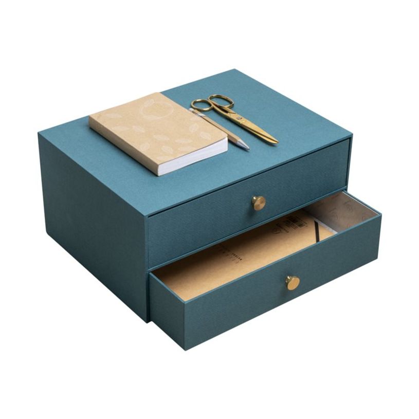 3130630306030-Exacompta OfficeByMe - Module de classement 2 tiroirs - pour A4+ - bleu canard-P_405156878_4-3