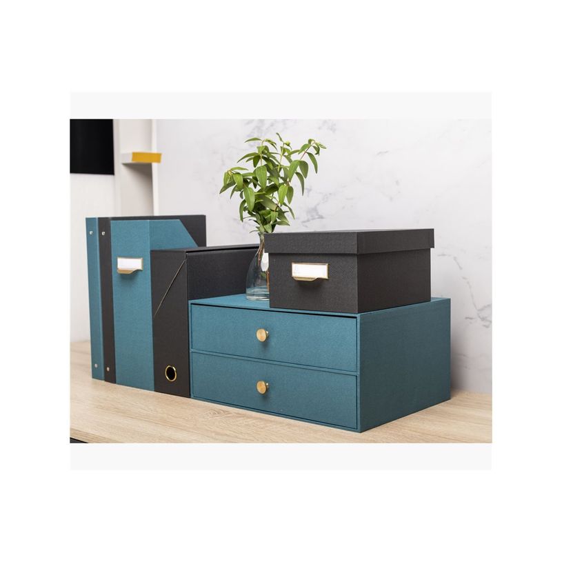 3130630306030-Exacompta OfficeByMe - Module de classement 2 tiroirs - pour A4+ - bleu canard-P_405156878_5-4
