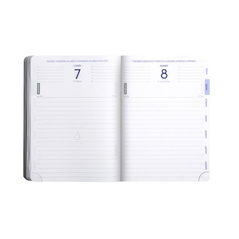 3660942077118-Agenda Eden - 1 jour par page - 12 x 17 cm - neige - Exacompta-P_405161247_2-1