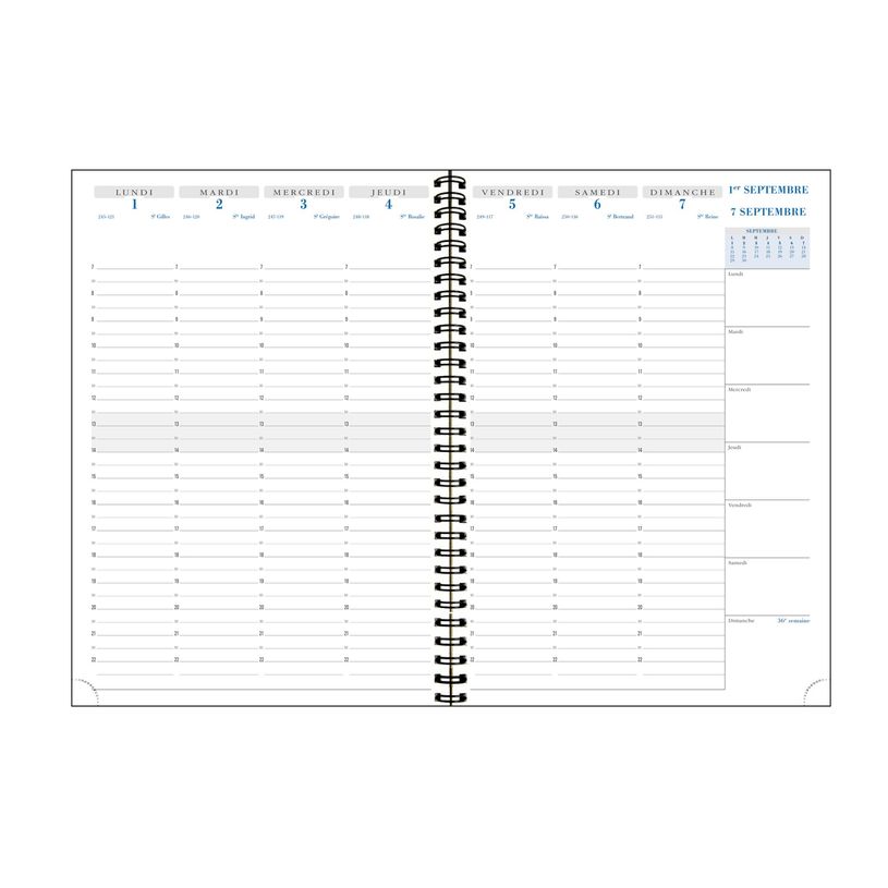 3660942084611-Agenda de bureau Meline 16 mois - 1 semaine sur 2 pages - A4 (21x29,7cm) - disponible dans dif-P_405161343_4-3