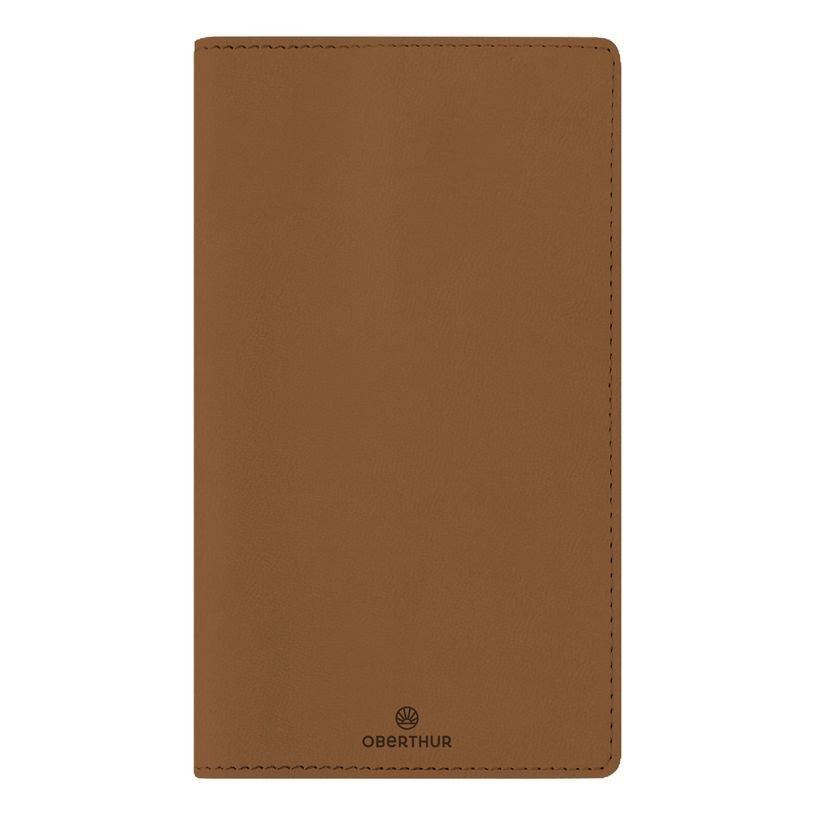 3664447169453-Agenda à spirale Dayton - 1 semaine sur 2 pages - 9,5 x 17,5 cm - camel - Oberthur-P_405162169_1-0