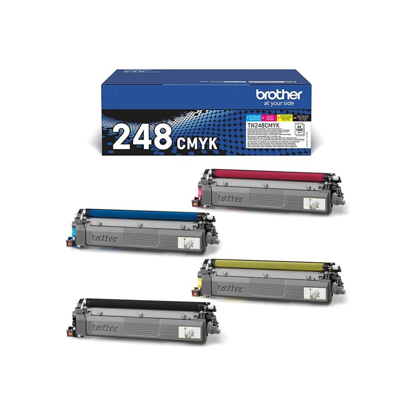 4977766821865-Brother TN-248 - pack de 4 - noir, jaune, cyan, magenta - cartouche laser d'origine-P_405165131_2-1