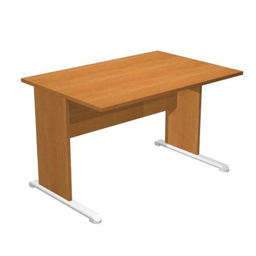 7331920000379-Bureau droit Trend - L120 - Pieds bois - plateau imitation aulne-P_405165577_1-0