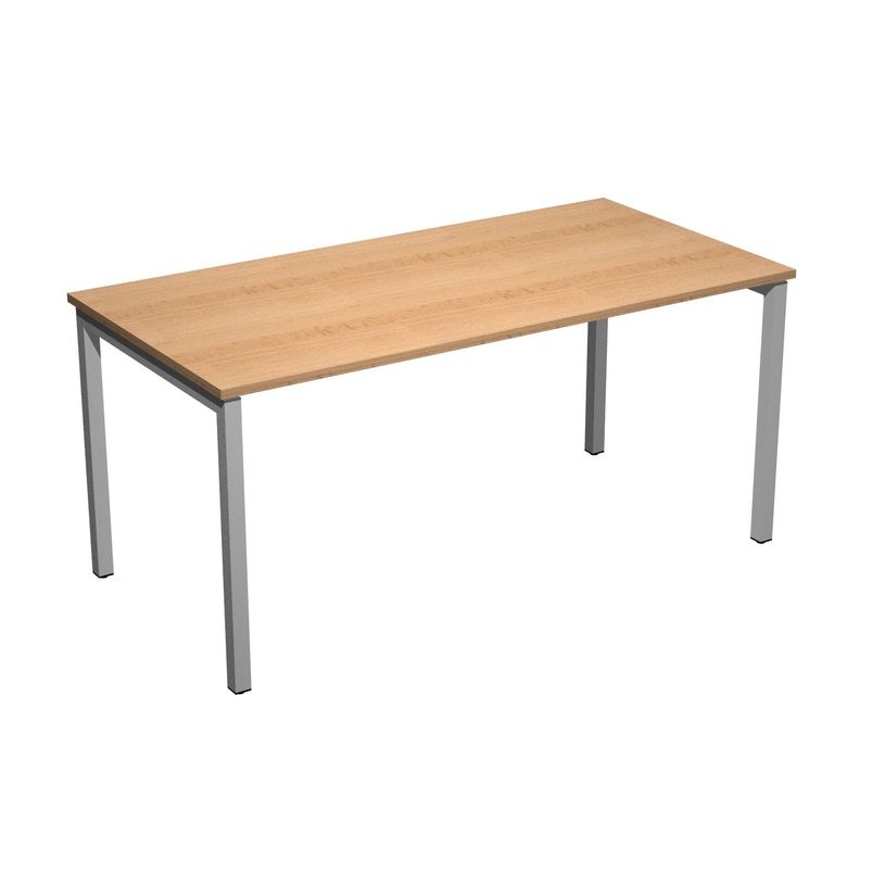 7331920001697-Bureau droit Trend - L120 - pieds arches - plateau imitation hêtre-P_405165726_1-0
