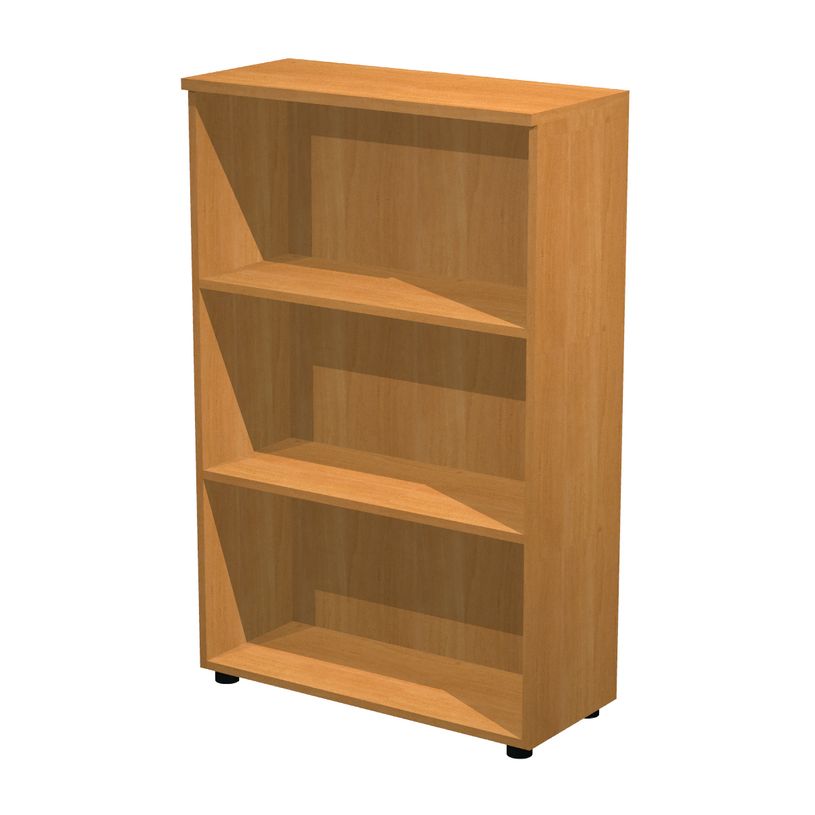 7331910003496-Bibliothèque mi-haute Trend - L80xP35xH120 cm - 2 étagères - aulne-P_405165808_1-0