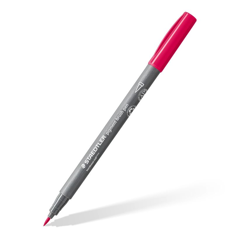4007817097021-STAEDTLER Pigment brush 371 - 12 feutres pointe pinceau - couleurs pastel assorties-P_405177289_3-2