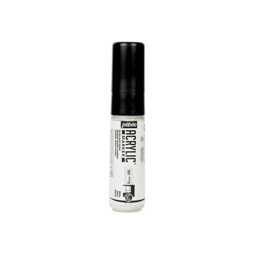 3167862017014-Pebeo Acrylic - Marqueur à peinture - pointe 3-en-1 (5-15mm) - blanc-P_405177344_1-0