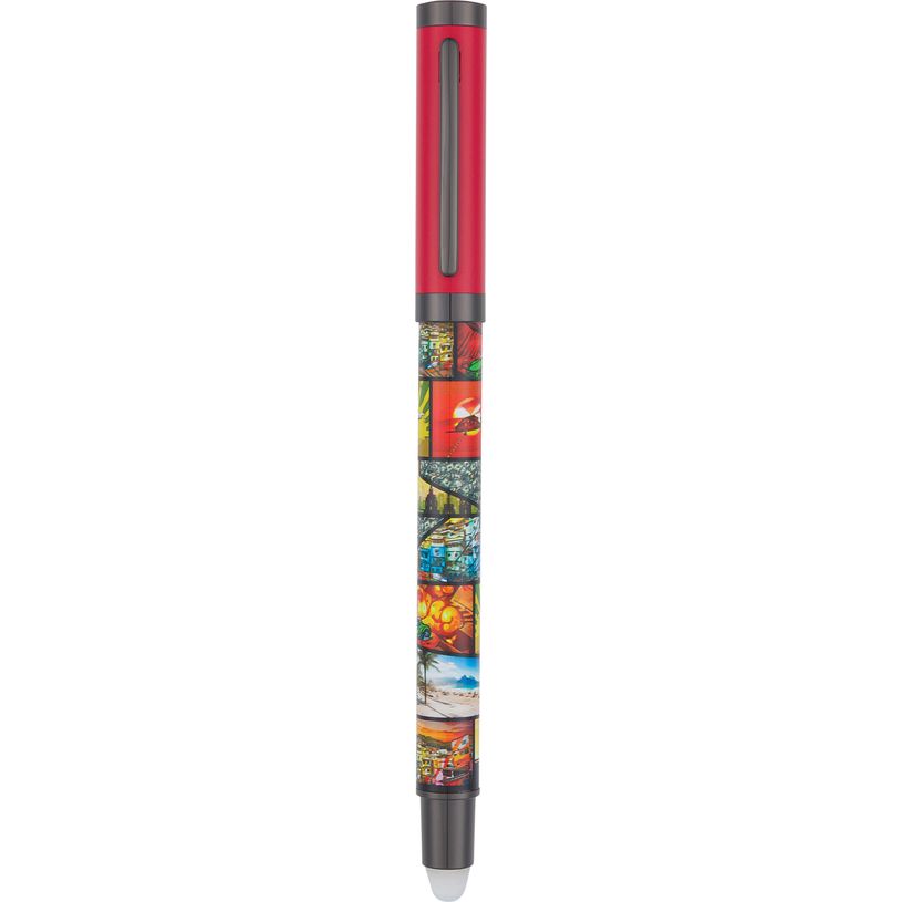 3664447143255-Stylo roller gomme Arcade - 5 decors assortis - Oberthur-P_405181065_1-0