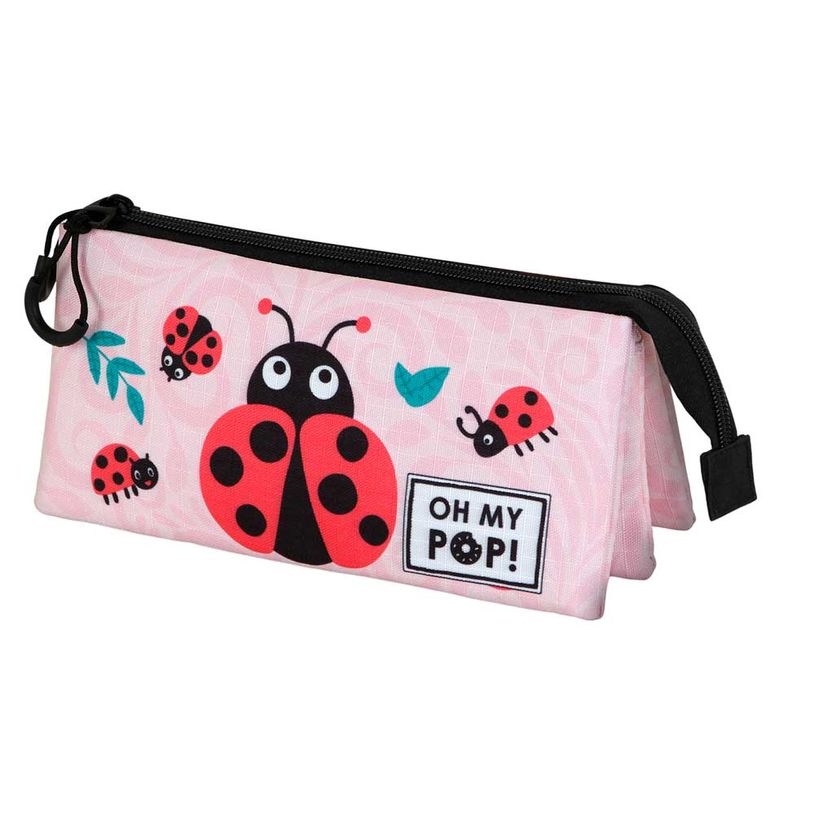 8445118070040-Oh My Pop! - Trousse - triple - Ripstop - rose - Ladybug-P_405182226_1-0