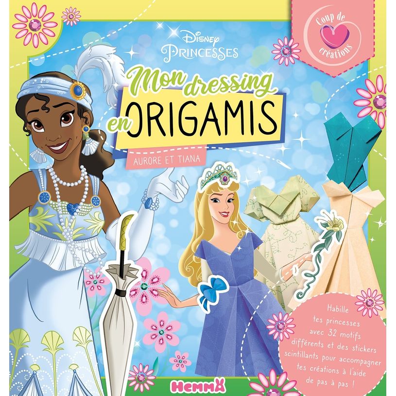 9782508055683-DISNEY PRINCESSES - COUP DE COEUR CREATIONS - MONDRESSING EN ORIGAMIS (TIANA ET AURORE)-P_405182467_1-0