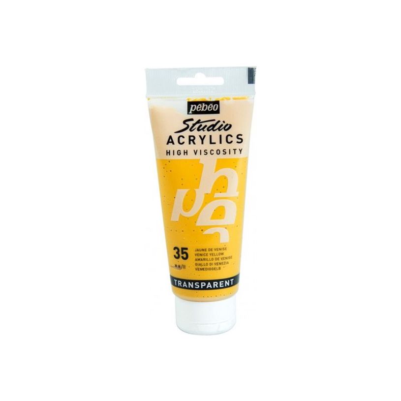 3167868310355-Pebeo Studio Acrylics - Peinture acrylique - jaune venise - 100 ml-P_405183338_1-0