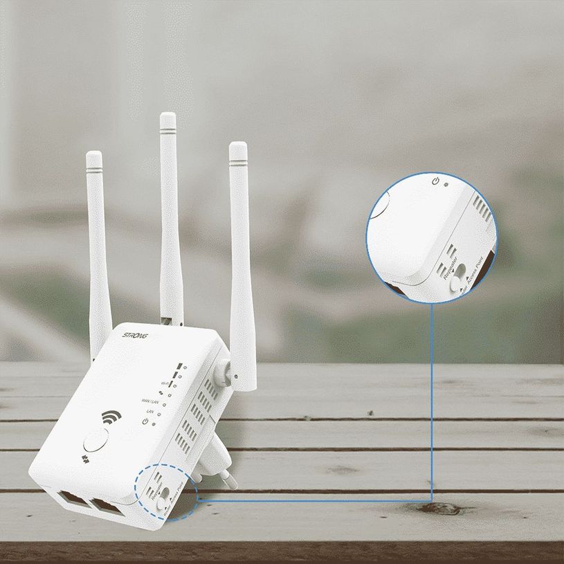 9120072373831-Strong Dual Band Repeater 750 - Répéteur Wifi 3 antennes + 2 ports Ethernet-P_405183800_2-1