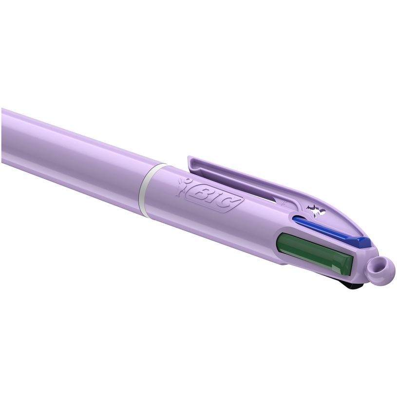 3086123729391-BIC 4 COULEURS - Stylo à bille 4 couleurs - 1 mm - pastel violet-P_405184160_1-0
