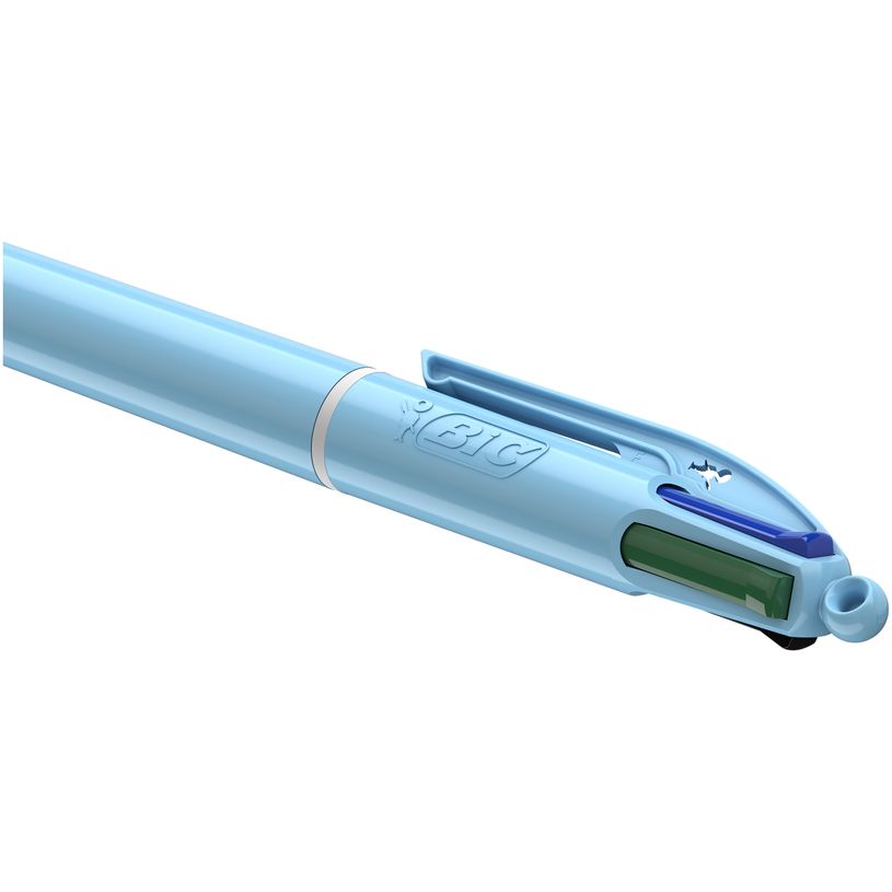 3086123739703-BIC 4 COULEURS - Stylo à bille 4 couleurs - 1 mm - pastel bleu-P_405184161_1-0