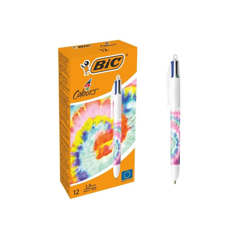 3086123679573-BIC 4 Couleurs Botanical Universe - Stylo à bille 4 couleurs - 1 mm - moyen - rétractabl-P_405184356_1-0