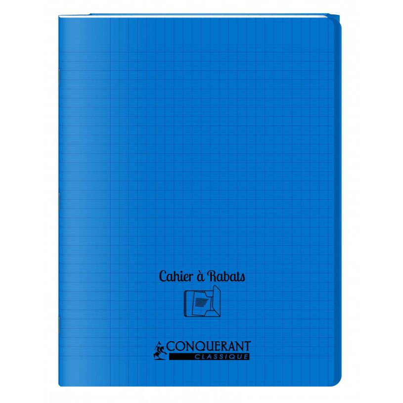 3020120123899-Conquérant Classique - Cahier polypro à rabat 24 x 32 cm - 96 pages - grands carreaux (S-P_405184449_1-0