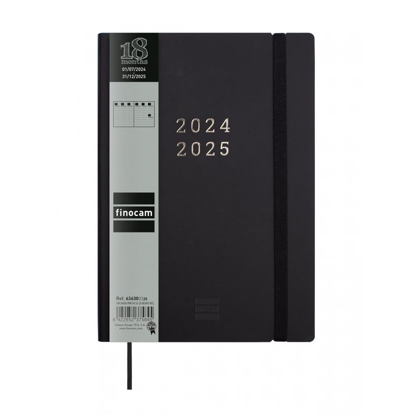 8422952375845-Finocam - Agenda - 2024 - 2025 - semainier - Y10 - 140 x 204 mm - mara - noir - polyuréth-P_405185952_6-0