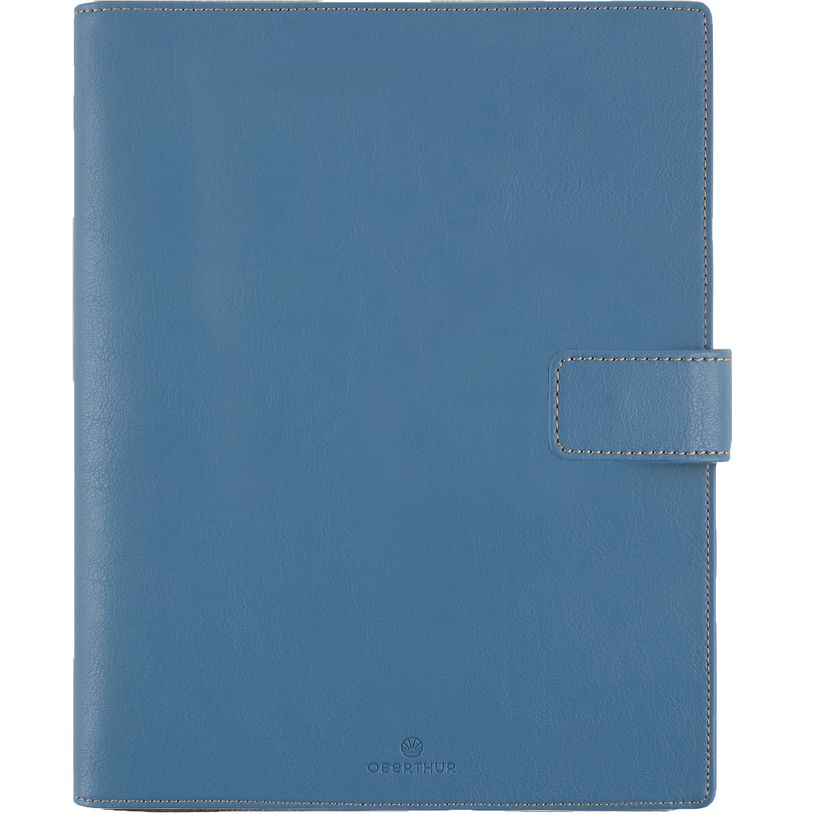 3664447211152-Organiseur Milano - 19 x 23 cm - bleu denim - Oberthur-P_405186384_1-0